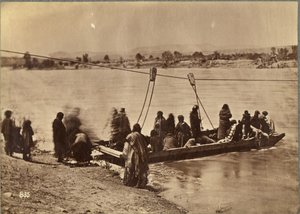 Ferry near Fort Laramie, Dakota by Alexander Gardner